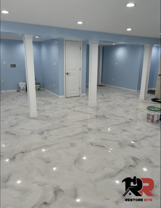 Finished restoration — property returned to pre-loss condition after full recovery