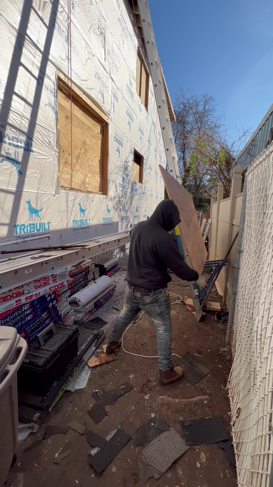 Restore Rite crew on structural cleanup at a Staten Island property